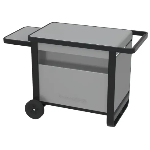 Carrello per Barbecue Campignaz in Acciaio con Ripiano Estraibile