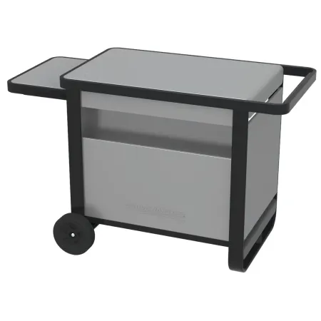 Carrello per Barbecue Campignaz in Acciaio con Ripiano Estraibile