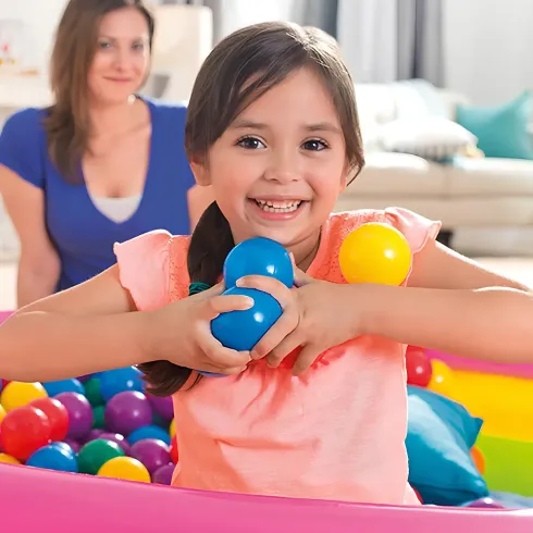 100 Palline per Piscina Gonfiabili Bambini 6,5 cm Colori Assortiti