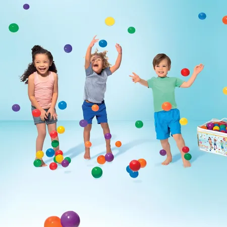 100 Palline per Piscina Gonfiabili Bambini 6,5 cm Colori Assortiti