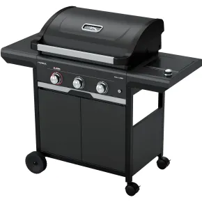 Barbecue Gas GPL 3 Bruciatori Fornello Laterale da Esterno Termometro 2