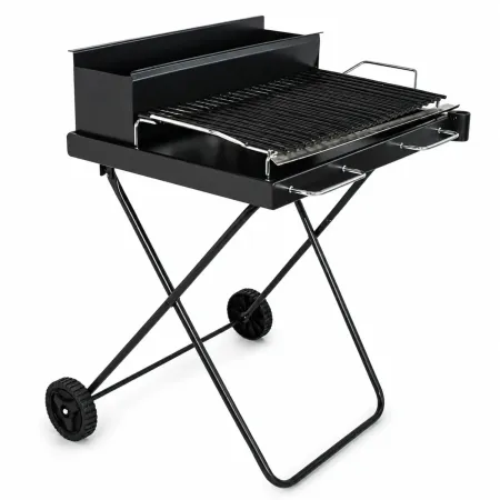 Barbecue Carbonella Portatile Richiudibile Griglia Cromata da Esterno