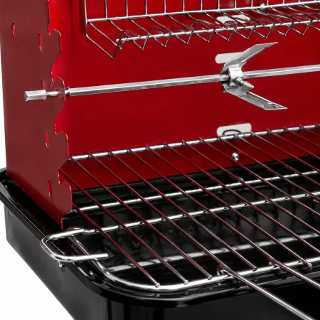 Barbecue a Carbonella con Piantana e Griglia Regolabile da Esterno