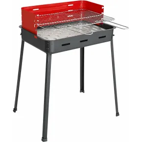 Barbecue Portatile da Esterno a Carbonella con Griglia Regolabile