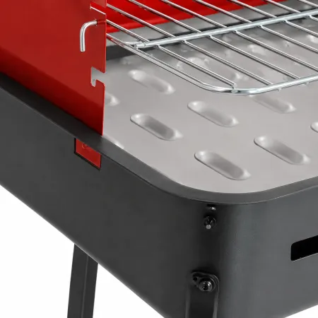 Barbecue Portatile da Esterno a Carbonella con Griglia Regolabile
