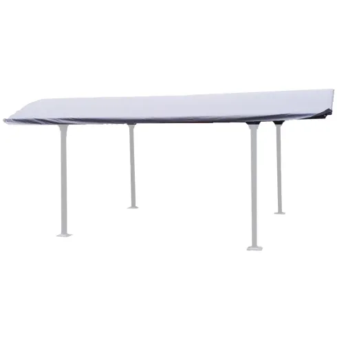 Telo per Tettoia Carport 485x300 cm Grigio Antracite PVC 280 g/m2