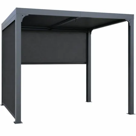 Pergola Bioclimatica da Esterno 240x300 cm 2 Teli Laterali Manuali