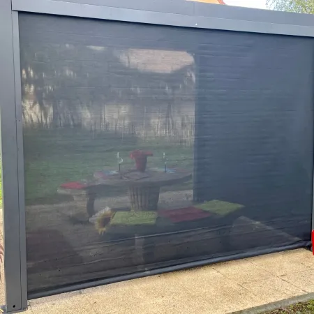 Pergola Bioclimatica da Esterno 240x300 cm 2 Teli Laterali Manuali