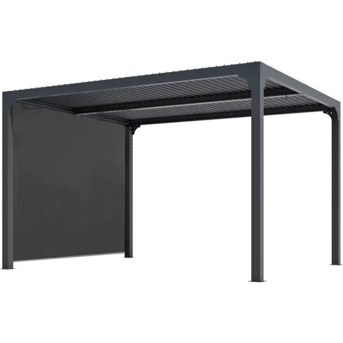 Pergola Bioclimatica Telo Laterale Lame Orientabili 360x300 cm Alluminio