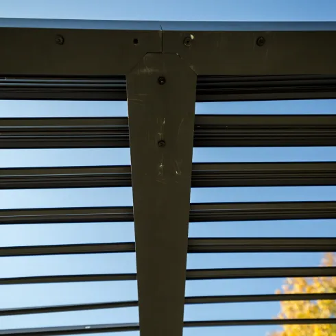 Pergola Bioclimatica Telo Laterale Lame Orientabili 360x300 cm Alluminio
