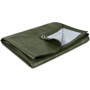 Telo di Ricambio per Garage in PVC Trattato Anti UV Verde 195 g/m2