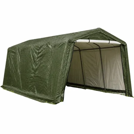 Telo di Ricambio Verde per Garage da Esterno in PVC Impermeabile