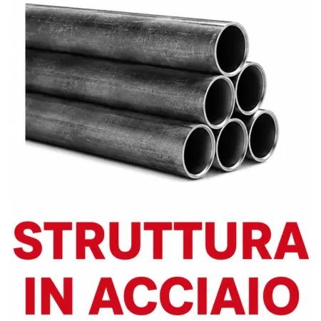 Recinto per Animali in Acciaio Zincato 2x3 m Pollaio con Telo 6 m2