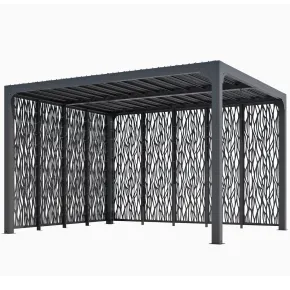 Pergola Bioclimatica 360x300 cm Copertura con Lame Orientabili Manuale