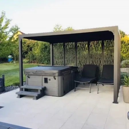 Pergola Bioclimatica 360x300 cm Copertura con Lame Orientabili Manuale