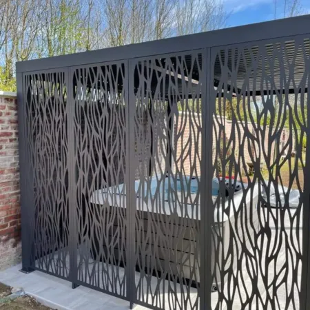 Pergola Bioclimatica 360x300 cm Copertura con Lame Orientabili Manuale