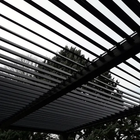 Pergola Bioclimatica Autoportante Alluminio 360x300 cm Lamelle Laterali