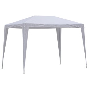 Gazebo 2x3 Bianco PVC Acciaio da Esterno Giardino Mercato Impermeabile Terrazzo 2