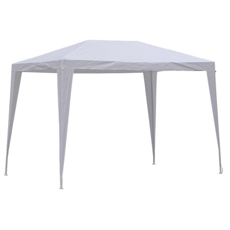 Gazebo 2x3 Bianco PVC Acciaio da Esterno Giardino Mercato Impermeabile Terrazzo