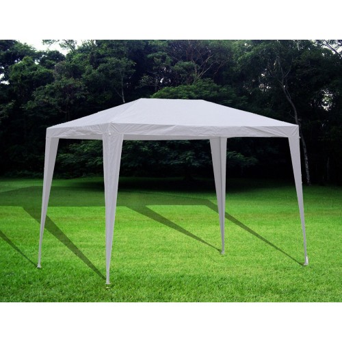 Gazebo 2x3 Bianco PVC Acciaio da Esterno Giardino Mercato Impermeabile Terrazzo