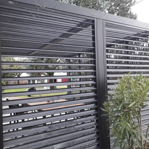 Pergola Bioclimatica da Giardino 360x300 Alluminio Lamelle Frangivista