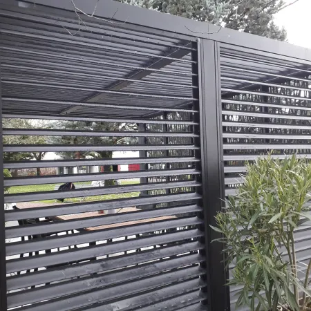 Pergola Bioclimatica da Giardino 360x300 Alluminio Lamelle Frangivista