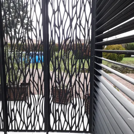 Pergola Bioclimatica da Giardino 360x300 Alluminio Lamelle Frangivista