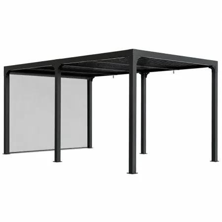 Pergola Bioclimatica Doppia 360x600 Lamelle Orientabili Tenda Laterale