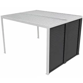 Veneziane in Alluminio 2 Pannelli per Pergola Bioclimatica Lato 3 m