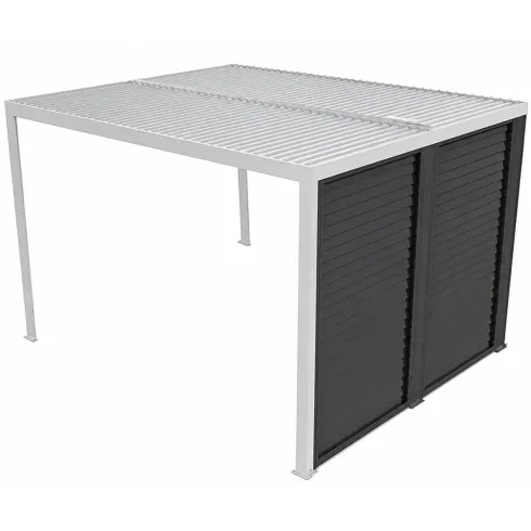 Veneziane in Alluminio 2 Pannelli per Pergola Bioclimatica Lato 3 m