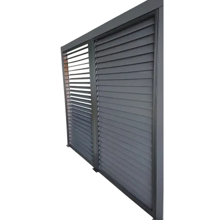 Veneziane in Alluminio 2 Pannelli per Pergola Bioclimatica Lato 3 m