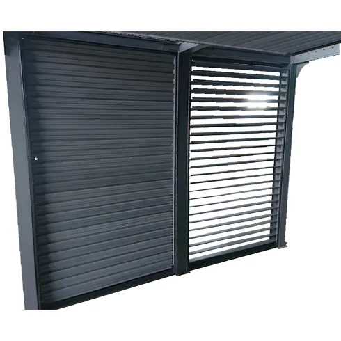 Veneziane in Alluminio 2 Pannelli per Pergola Bioclimatica Lato 3 m