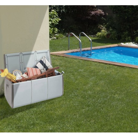 Baule Box 140 Contenitore in Resina Cassapanca Esterno Interno Storage Multiuso