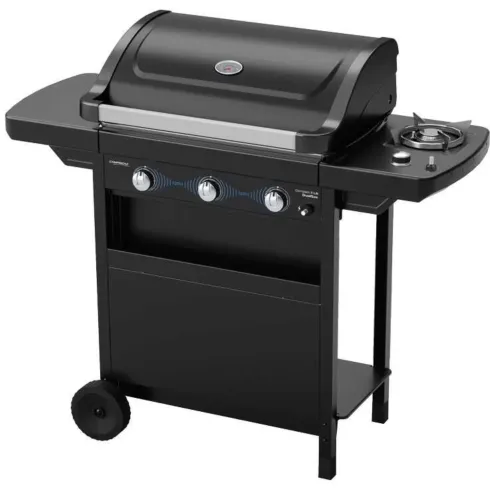 Barbecue a Gas 3 Fuochi Campignaz con Fornello Laterale Ripiano