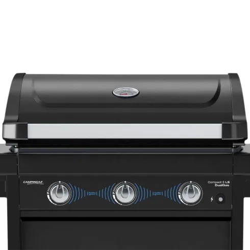 Barbecue a Gas 3 Fuochi Campignaz con Fornello Laterale Ripiano