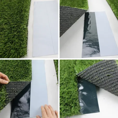 Nastro di Giunzione Autoadesivo Verde per Prato Sintetico 500x15 cm