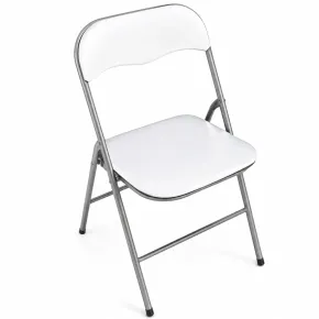 Sedia Pieghevole da Cucina Salvaspazio Bianco Opaco 44x45x78 cm