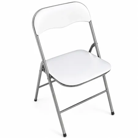 Sedia Pieghevole da Cucina Salvaspazio Bianco Opaco 44x45x78 cm