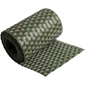 Frangivista in Rattan Artificiale Rotolo Verde 19x204 cm per Esterno