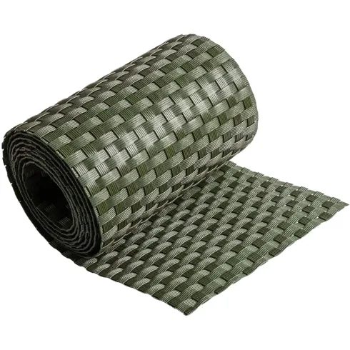 Frangivista in Rattan Artificiale Rotolo Verde 19x204 cm per Esterno