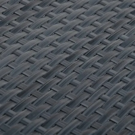 Rotolo Frangivista Rattan Artificiale Antracite 1x3m Copertura Privacy