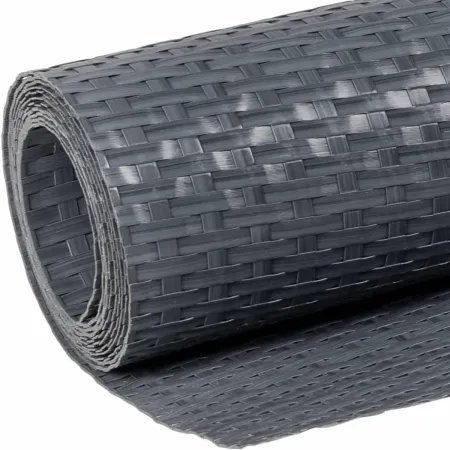 Rotolo Frangivista Rattan Artificiale Antracite 1x3m Copertura Privacy