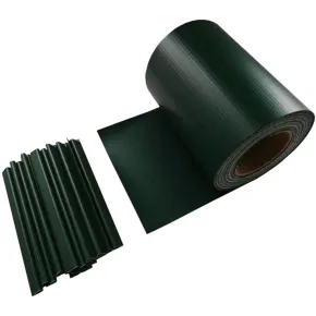 Frangivista in PVC Verde con Clip 19x3500 cm per Recinzione Balcone