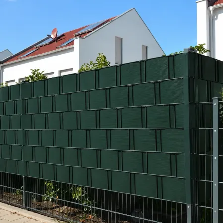 Frangivista in PVC Verde con Clip 19x3500 cm per Recinzione Balcone