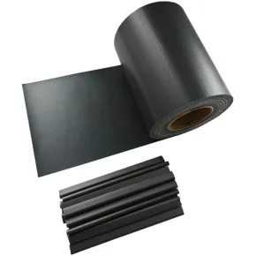 Frangivista in PVC Antracite con Clip 19x3500 cm per Recinzione Balcone