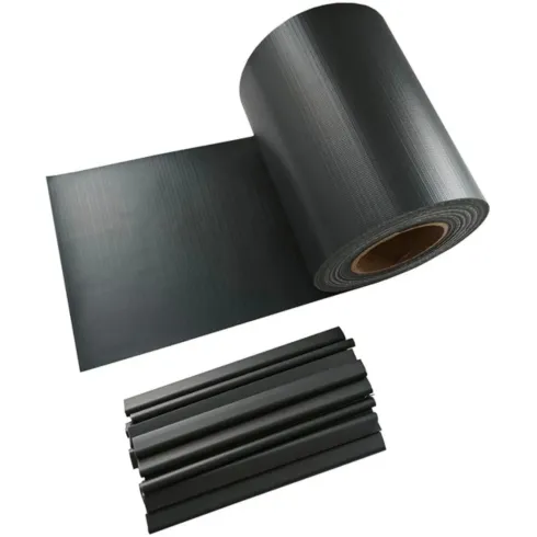 Frangivista in PVC Antracite con Clip 19x3500 cm per Recinzione Balcone