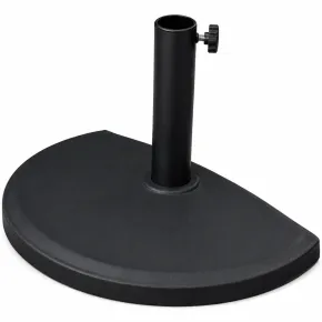 Base per Ombrellone a Mezzaluna Palo 32-50 mm in Acciaio Cemento HDPE