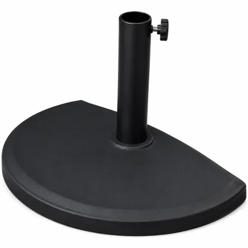 Base per Ombrellone a Mezzaluna Palo 32-50 mm in Acciaio Cemento HDPE