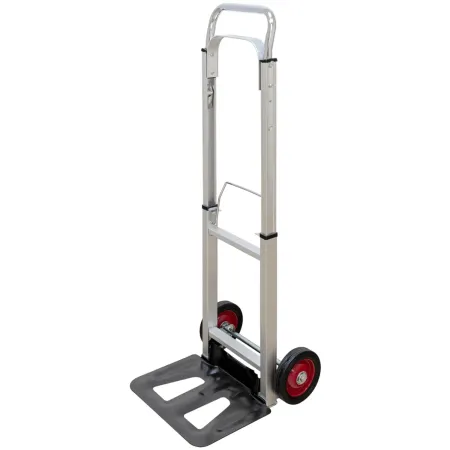 Carrello Pieghevole Portapacchi in Alluminio 37x40x110 cm Max 90kg