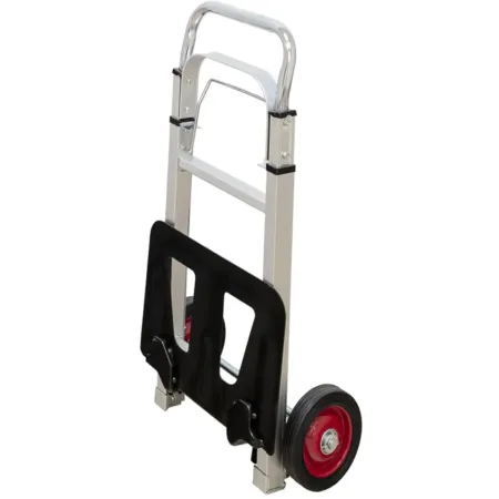 Carrello Pieghevole Portapacchi in Alluminio 37x40x110 cm Max 90kg